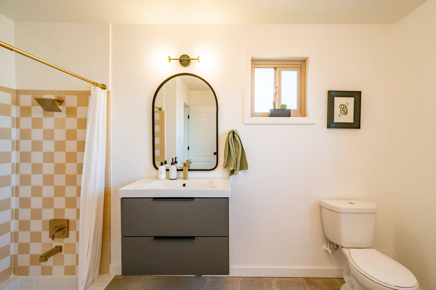 After — the bathroom